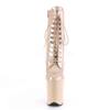 Pleaser - FLAMINGO1020 Bottes de plateforme, Pole dance chaussures - Chaussures de pole dance - Crème Product image